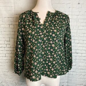 Mini Mignon Balloon Sleeve Blouse Kids Sz 12 French Girl Chic Feminine Paris